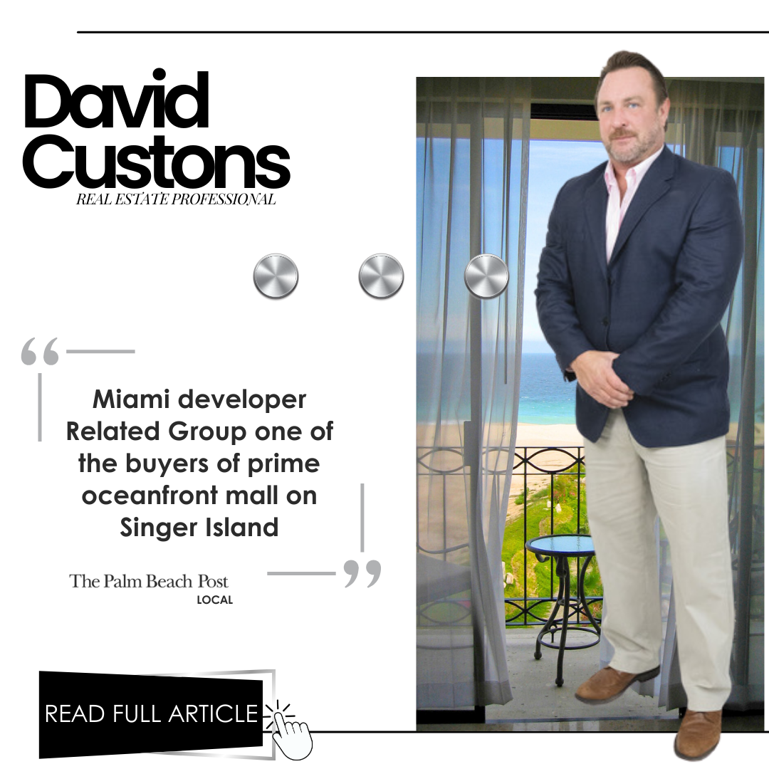 David Custons quoted in the Palm Beach Post on a Related Group purchase of an oceanfront mall on Singer Island