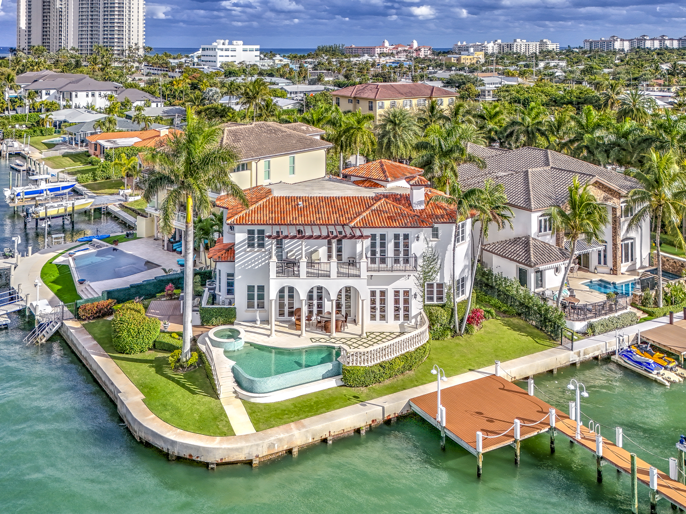 2775 Lake Drive, Singer Island: waterfront estate with pool and private dock